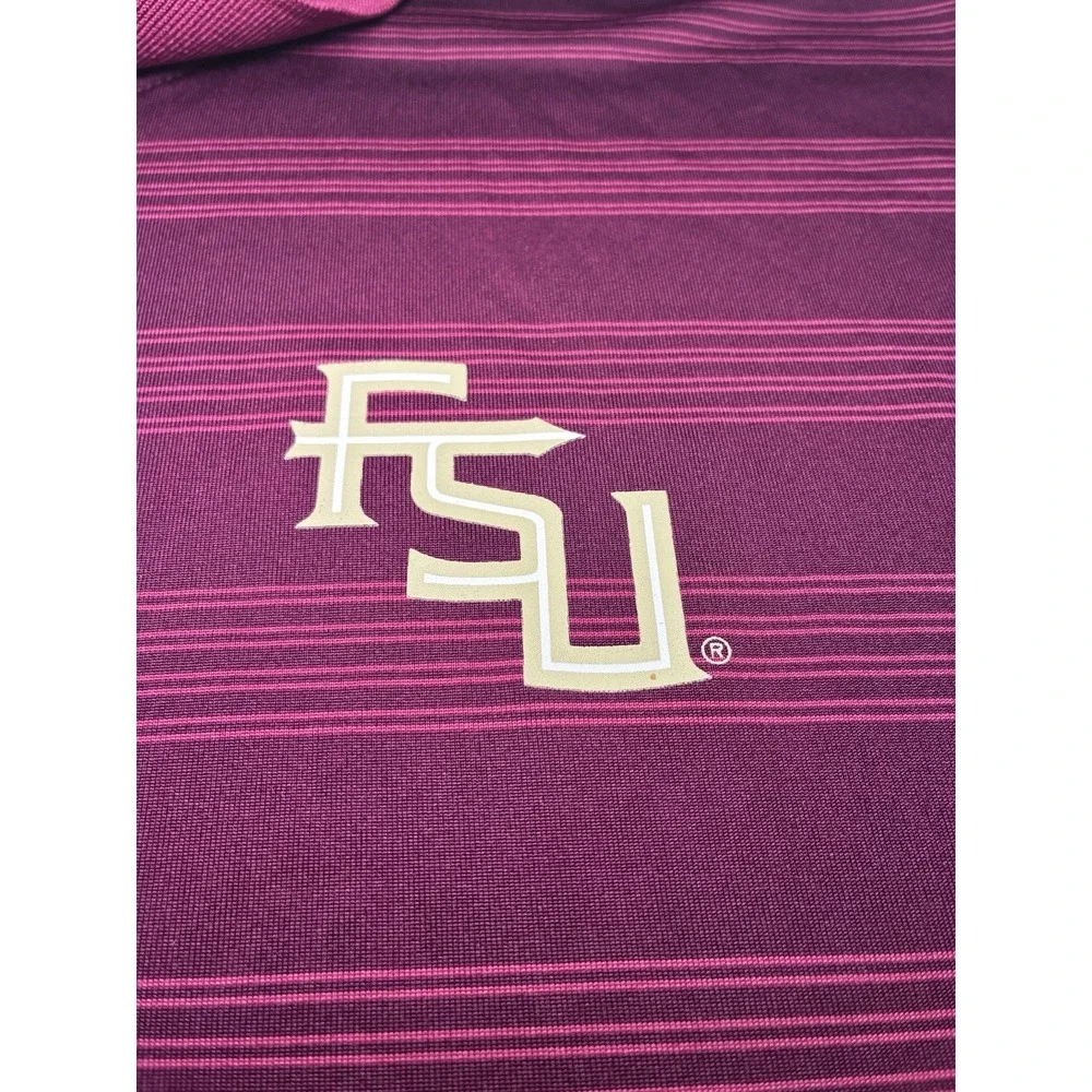 Nike FSU Florida State Seminoles Men's Polo Shirt Dri-FIT Size XL Garnet Gold
